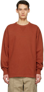 Acne Studios Orange Logo Sweatshirt - Sweat-shirt logo de l'acné Studios Orange - Acne Studios 오렌지 로고 스웨터