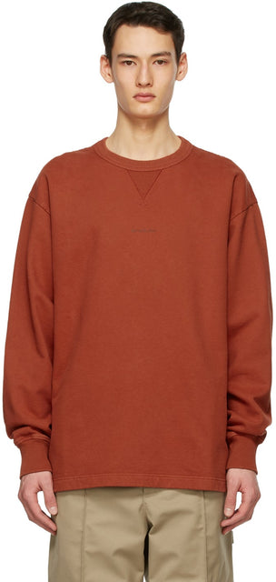 Acne Studios Orange Logo Sweatshirt - Sweat-shirt logo de l'acné Studios Orange - Acne Studios 오렌지 로고 스웨터