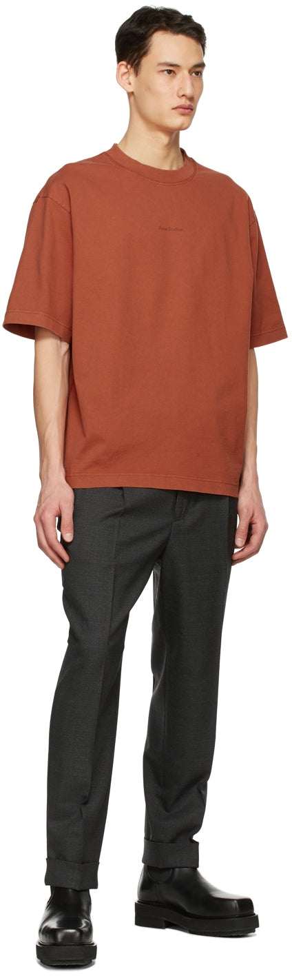 Acne Studios Orange Printed T-Shirt