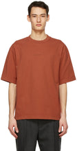 Acne Studios Orange Printed T-Shirt - T-shirt imprimé orange d'acné studios - Acne Studios 오렌지 인쇄 티셔츠