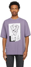 Acne Studios Purple Graphic T-Shirt - T-shirt graphique violet studios acné - 여드름 스튜디오 보라색 그래픽 티셔츠
