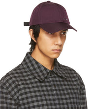 Acne Studios Purple Nylon Logo Cap