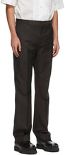 Acne Studios Purple Wool Tailored Trousers