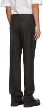 Acne Studios Purple Wool Tailored Trousers