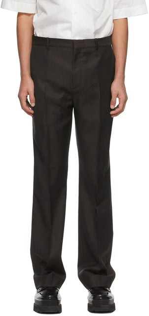 Acne Studios Purple Wool Tailored Trousers - Pantalon sur mesure de laine pourpre de studios d'acné - 여드름 스튜디오 보라색 양모 맞춤형 바지