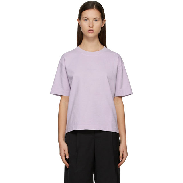 Acne Studios SSENSE Exclusive Purple Logo T-Shirt - Acné Studios Ssense T-shirt de logo violet exclusif SSense - 여드름 스튜디오 ssense 독점적 인 보라색 로고 티셔츠