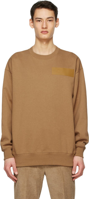 Acne Studios Tan Dizonord Edition Oversized Sweatshirt - Sweat-shirt surdimensionné de l'acné Studios Tan Dizonord Edition - Acne Studios Tan Dizonord Edition 대형 스웨터 셔츠