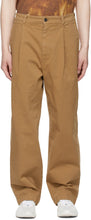 Acne Studios Tan Wide-Leg Trousers - Pantalon à jambe large d'acné Studios Tan - Acne Studios 황갈색 바지