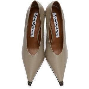 Acne Studios Taupe Stiletto Pumps