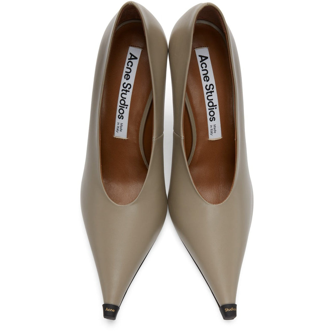 Acne Studios Taupe Stiletto Pumps