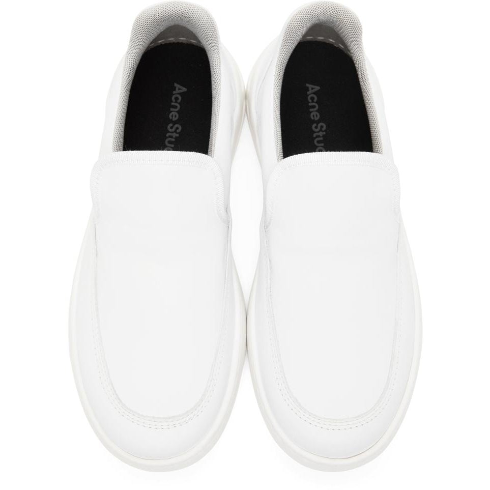 Acne Studios White Chunky Slip-On Sneakers