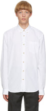 Acne Studios White Cotton Poplin Shirt - Chemise popeline en coton blanc Studios acné - 여드름 스튜디오 화이트 코튼 포플린 셔츠