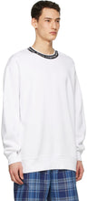 Acne Studios White Jacquard Logo Sweatshirt