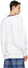 Acne Studios White Jacquard Logo Sweatshirt