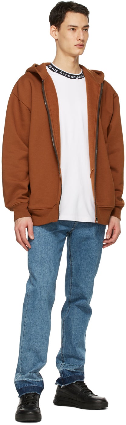 Acne Studios White Jacquard Logo T-Shirt