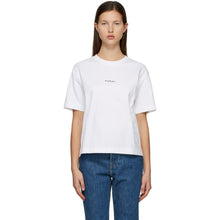 Acne Studios White Logo T-Shirt - T-shirt logo blanc d'acné studios - 여드름 스튜디오 화이트 로고 티셔츠