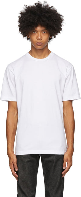 Acne Studios White Slim Fit T-Shirt - T-shirt Slim Slim Fit blanc Studios - 여드름 스튜디오 화이트 슬림 맞는 티셔츠