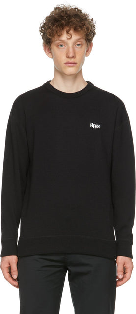 Affix Black Merino Nasenbluten Sweater - Affixsi Black Merino Nasenbluten Pull - 흑색 메리노 Nasenbluten 스웨터를 부착하십시오