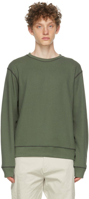 Affix Green Waffle Standardized Logo Sweatshirt - Sweat-shirt logo normalisé de gaufres vertes - AFFIX 녹색 와플 표준화 로고 스웨터