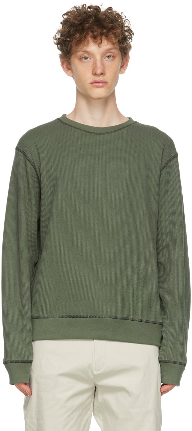 Affix Green Waffle Standardized Logo Sweatshirt - Sweat-shirt logo normalisé de gaufres vertes - AFFIX 녹색 와플 표준화 로고 스웨터