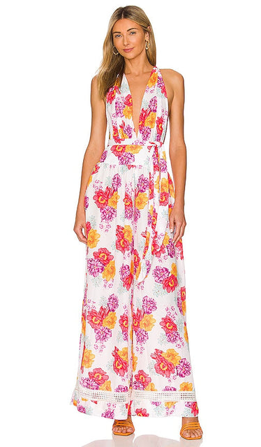 Agua Bendita Loliena Jumpsuit in White Agua Bendita Loliena Jumpsuit en blanc Agua Bendita Loliena穿着白色的连身裤