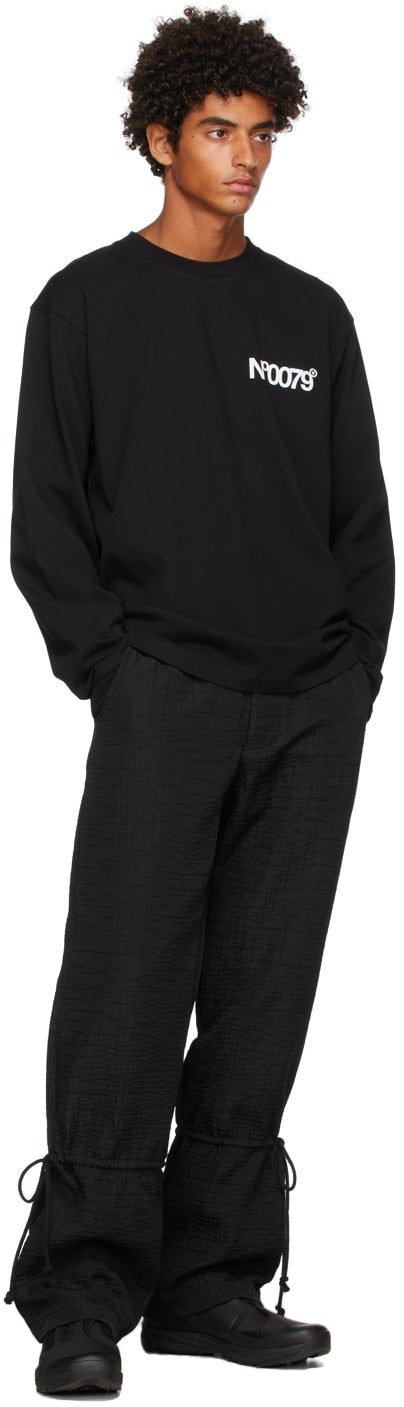 Aitor Throupâ€™s TheDSA Black 'No0079' Long Sleeve T-Shirt