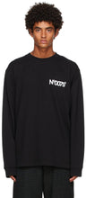Aitor Throupâ€™s TheDSA Black 'No0079' Long Sleeve T-Shirt - T-shirt à manches longues TheDsa Thedsa Thedsa Black 'No0079' - Aitor Throupâ € ™ S Thedsa Black 'No0079'긴 소매 티셔츠