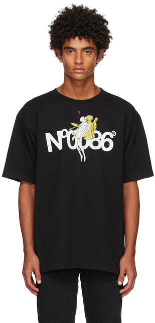 Aitor Throupâ€™s TheDSA Black 'No0086' T-Shirt - T-shirt T-shirt Thedsa Threüroupe Thedsa Black 'No0086' - Aitor Throupâ € ™ S Thedsa Black 'No0086'티셔츠