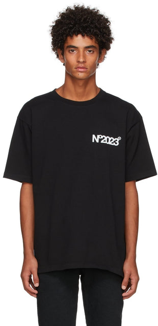 Aitor Throupâ€™s TheDSA Black 'No2023' T-Shirt - T-shirt T-shirt Thedsa Thedsa Black 'No2023' - Aitor Throupâ € ™ s Theda Black 'No2023'티셔츠