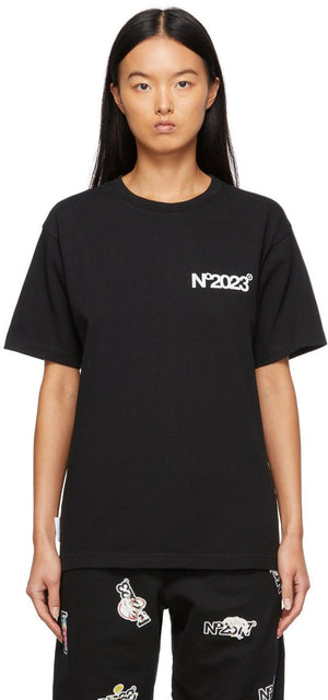 Aitor Throupâ€™s TheDSA Black 'No.2023' T-Shirt - T-shirt T-shirt Thedsa Thedsa Black 'No.2023' - Aitor Throupâ € ™ S Thedsa Black 'No.2023'티셔츠