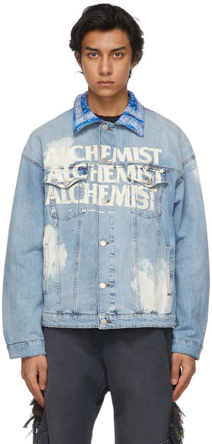 Alchemist Blue Denim Bayside Rocky Jacket - Veste rocheuse de la baie de denim bleu alchimiste - 연금술사 블루 데님 베이 사이드 바위 재킷