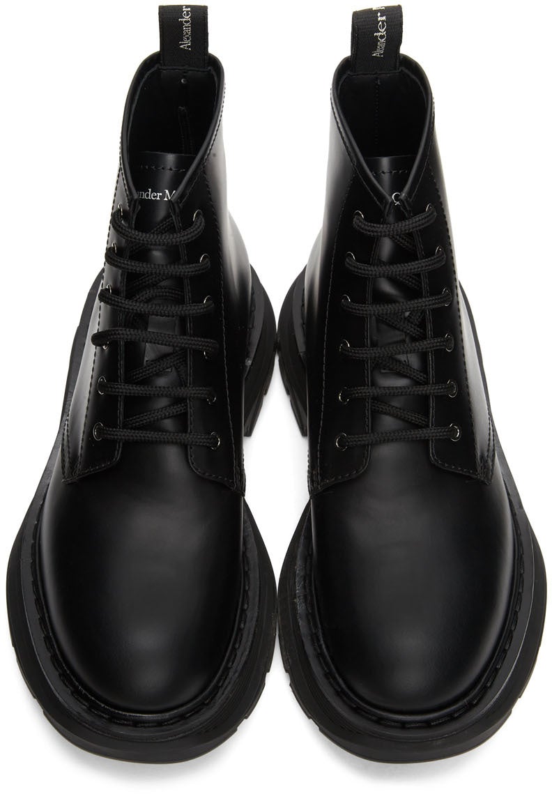 Alexander McQueen Black Beauty Lace-Up Boots
