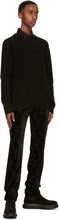 Alexander McQueen Black Cashmere Embroidered Logo Sweater
