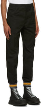 Alexander McQueen Black Cotton Slim Trousers