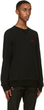 Alexander McQueen Black Embroidered Logo Sweatshirt
