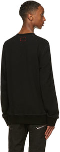 Alexander McQueen Black Embroidered Logo Sweatshirt