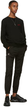 Alexander McQueen Black Embroidered Logo Sweatshirt