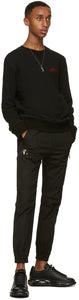 Alexander McQueen Black Embroidered Logo Sweatshirt