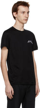 Alexander McQueen Black Embroidered Logo T-Shirt