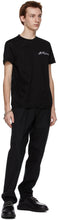 Alexander McQueen Black Embroidered Logo T-Shirt