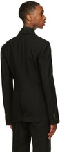 Alexander McQueen Black Extended Front Blazer