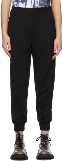 Alexander McQueen Black French Terry Lounge Pants - Alexander McQueen Black French Terry Lounge Pants - Alexander McQueen 블랙 프랑스 테리 라운지 바지