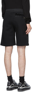 Alexander McQueen Black Graffiti Hybrid Shorts