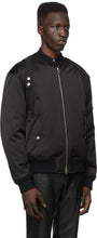 Alexander McQueen Black Harness Bomber Jacket
