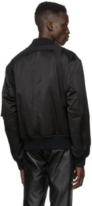 Alexander McQueen Black Harness Bomber Jacket