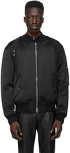 Alexander McQueen Black Harness Bomber Jacket - Alexander McQueen Harness Harness Veste Bombardière - Alexander McQueen Black Harnes Bomber Jacket.