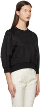 Alexander McQueen Black Organza Overlay Sweatshirt