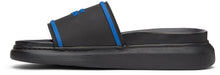 Alexander McQueen Black Oversized Signature Hybrid Slides