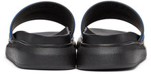 Alexander McQueen Black Oversized Signature Hybrid Slides