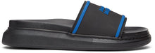 Alexander McQueen Black Oversized Signature Hybrid Slides - Alexander McQueen Noir Signature Signature Signature Hybrides hybrides - Alexander McQueen 블랙 대형 서명 하이브리드 슬라이드